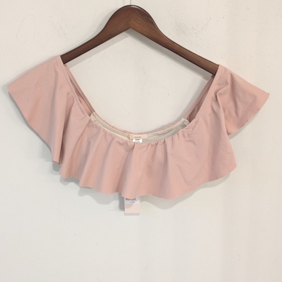 Eberjey Women's Pink Margarita Ruffle Bikini Top Size Small - Picture 3 of 8